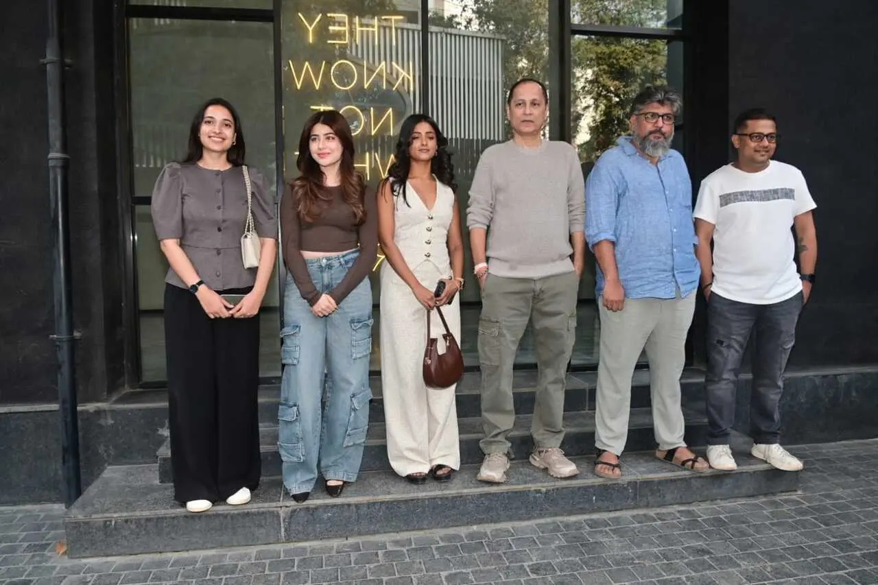 The team of The Kerala Story 2, including the lead actresses Ulka Gupta, Aditi Bhatia and Aishwarya Ojha, along with director Kamakhya and producer Vipul Amrutlal Shah, were spotted in the city to promote their upcoming film.